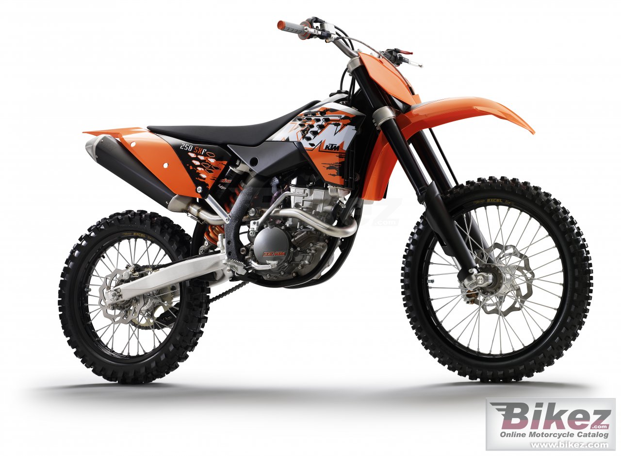 Big KTM 250 sx-f picture and wallpaper from Bikez.com